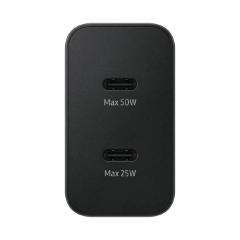 Ładowarka sieciowa Samsung Power Adapter Duo 2x USB-C 50W - czarna