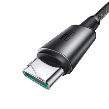 Kabel przewód USB-A - USB-C z organizerem uchwytem magnetycznym 1.2m - szary