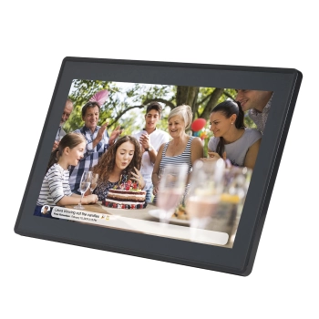 Ramka cyfrowa 15.6'' 8GB microSD WiFi głośnik MP4 AVI Frameo PFF-1514B - czarna
