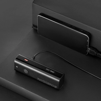 Lampka rowerowa przednia z funkcją latarki biała 600lm IPX6 USB-C - czarna