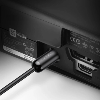 Kabel przewód optyczny audio Toslink SPDIF 1m - czarny