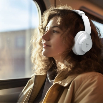 Słuchawki bezprzewodowe Sounfii Q20 ANC nauszne Bluetooth 5.3 - białe