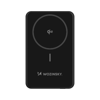 Powerbank magnetyczny Qi2 10000mAh z podstawką USB-A USB-C 22.5W PD - czarny