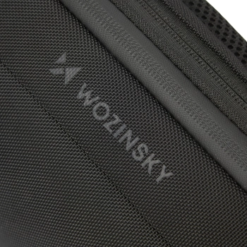 Plecak miejski Premium na jedno ramię antykradzieżowy z organizerem i USB - czarny