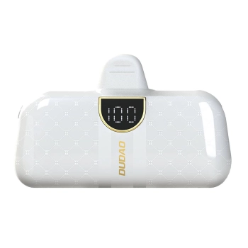 Powerbank mini 5000mAh mini 2x USB-C - biały