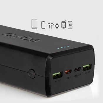 Powerbank 30000 mAh USB-C USB-A - czarny