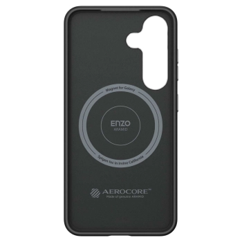 Etui silikonowe Spigen Enzo Aramid MagFit do Samsung Galaxy S25 - czarne