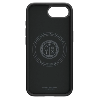 Etui plecki na iPhone 16e Liquid Air Mag MagSafe - czarny mat