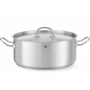 Garnek niski Kitchen Line z pokrywką 7.3 l śr. 280 x 120 h - Hendi 836033
