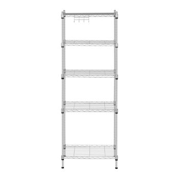 Regał magazynowy druciany ażurowy kolor szary 150x55x35cm do 150kg