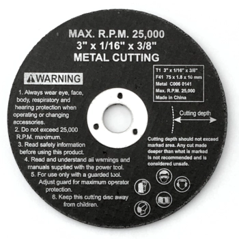 Tarcza do szlifierki pneumatycznej MSW 75mm 3'' METAL
