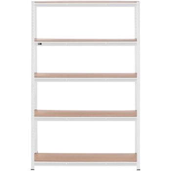 Regał magazynowy metalowy 5 półek 750 kg 120 x 40 x 180 cm szary