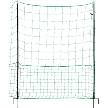Siatka ogrodzenie ochronne hodowlane dla kur drobiu 1,25 x 25 m