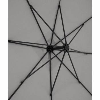 Parasol ogrodowy na wysięgniku kwadratowy 250 x 250 cm ciemnoszary