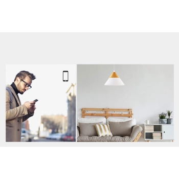 Dotykowy włącznik światła przełącznik przycisk WiFi 433 MHz RF czarny T3EU1C-TX