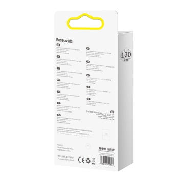 Kabel przewód do szybkiego ładowania i transferu danych USB USB-C 100W 1.2m fioletowy