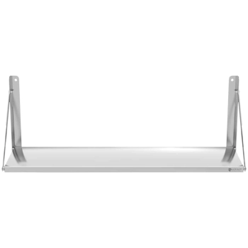Półka ścienna gastronomiczna składana ze stali nierdzewnej do 40 kg 120 x 30 cm