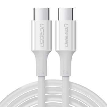 Kabel przewód USB-C 5A szybkie ładowanie PD QC 2m biały