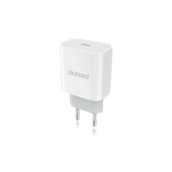Szybka ładowarka sieciowa EU USB-C PD + przewód Lightning do iPhone 1m biały