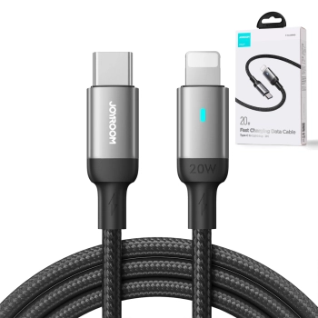 Kabel przewód do iPhone USB-C - Lightning A10 Series 20W 1.2m czarny