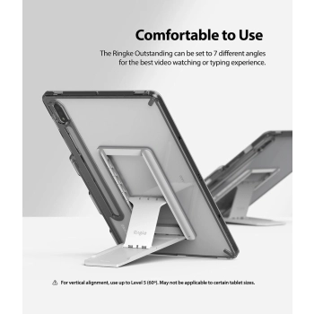 Sztywne etui z żelową ramką i podstawką do Galaxy Tab S7 11'' Fusion Combo Outstanding szary