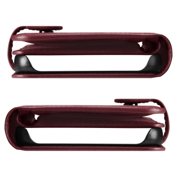 Etui z portfelem i kieszonka na kartę Galaxy S23+ Wallet S Plus burgundowe