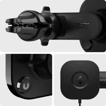 Uchwyt magnetyczny z ładowarką MagSafe 7.5W na kratkę nawiewu czarny