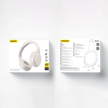 Słuchawki nauszne bezprzewodowe ANC Bluetooth 5.3 białe