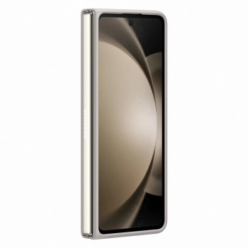 2w1 Etui silikonowe do Galaxy Z Fold 5 + rysik Slim Case beżowe
