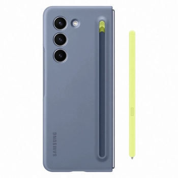 2w1 Etui silikonowe do Galaxy Z Fold 5 + rysik Slim Case niebieskie