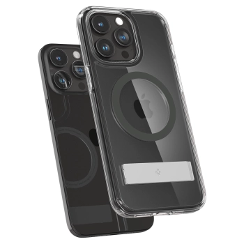 Etui Ultra Hybrid S MagSafe z podstawką do iPhone 15 Pro grafitowe