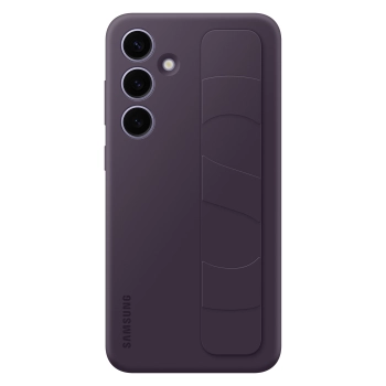 Oryginalne etui pokrowiec do Samsung Galaxy S24+ z uchwytem i podstawką Standing Grip Case ciemnofioletowe