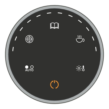 Bezprzewodowa RF 2.4GHz lampka LED oświetlenie na monitor ekran USB-C czarny