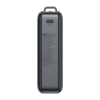 Powerbank 20000mAh M4 PD 67W z wbudowanym kablem USB-C czarny