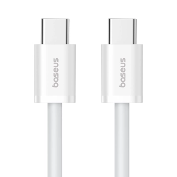 Kabel przewód USB-C 30W PD 480Mb/s Superior Series ll 1m biały