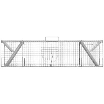 Żywołapka pułapka na lisy szczury kuny 101.5 x 15.5 x 19.5 cm oczka 25 x 25 mm