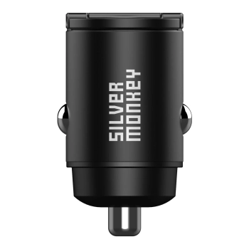 Ładowarka samochodowa do gniazdka zapalniczki 30W 1x USB-C PD 1xUSB-A QC czarna