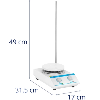 Mieszadło magnetyczne laboratoryjne z podgrzewaniem 5l do 1500 obr./min