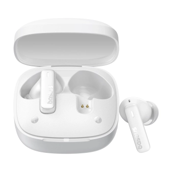 Słuchawki bezprzewodowe Bowie E19 TWS dokanałowe USB-C - białe