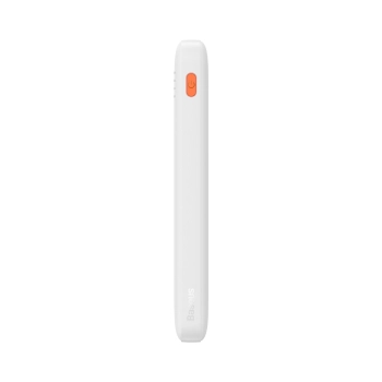 Powerbank Airpow 20W 10000mAh z kablem USB-A - USB-C 30cm - biały