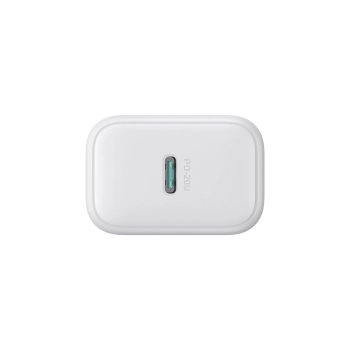 Ładowarka sieciowa USB-C PD QC 20W + kabel USB-C 1m - biała