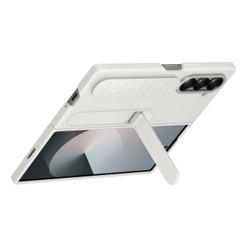 Etui Samsung Silicone Case na Galaxy Z Fold 6 - białe