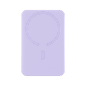 Powerbank magnetyczny indukcyjny 10000mAh 20W + kabel USB-C - fioletowy