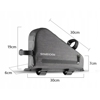 Torba rowerowa mocowane na ramę 5l AS-017 - ciemnozielona