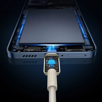 Kabel przewód Tungsten Gold USB-C 100W 2m - złoty