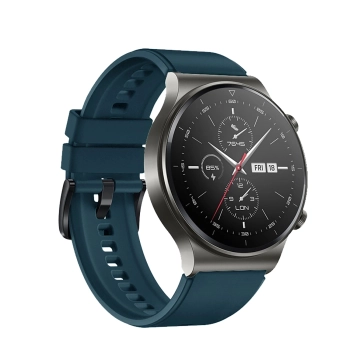 Pasek silikonowy do zegarka Huawei Watch GT 2/3/4/2 Pro/3 Pro/4 Pro/GT 2e 46mm - ciemnozielony