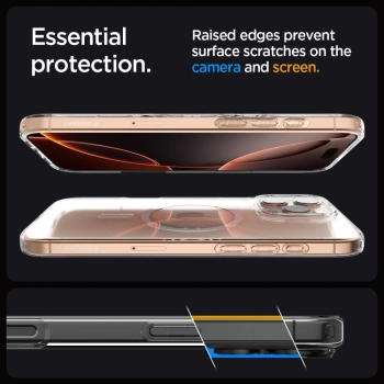 Etui pokrowiec na iPhone 16 Pro Liquid Crystal Mag MagSafe - przezroczyste