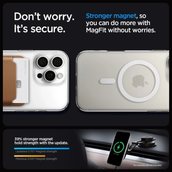 Etui pokrowiec na iPhone 16 Pro Liquid Crystal Mag MagSafe - przezroczyste