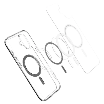 Etui plecki na iPhone 16 Plus Ultra Hybrid Mag z MagSafe - przezroczyste czarne