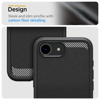 Etui case na iPhone 16e Rugged Armor MagSafe - czarne